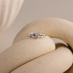 Toi et Moi Interlocking Name Ring Silver 18K Gold Plated