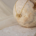 Sun & Moon Eternity Necklace Silver 18K Gold Plated
