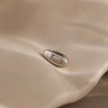 Baguette Diamond Spacer Charm Silver 18K Gold Plated