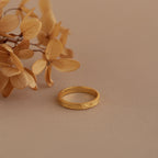 Filigree Ring Silver 18K Gold Plated