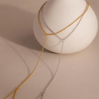 Dainty Hand Chain Bracelet Silver 18K Gold Plated