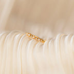 Delicate Pearl Diamond Ring Silver 18K Gold Plated