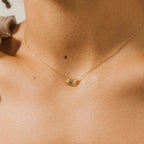 Love Knot Necklace Silver 18K Gold Plated