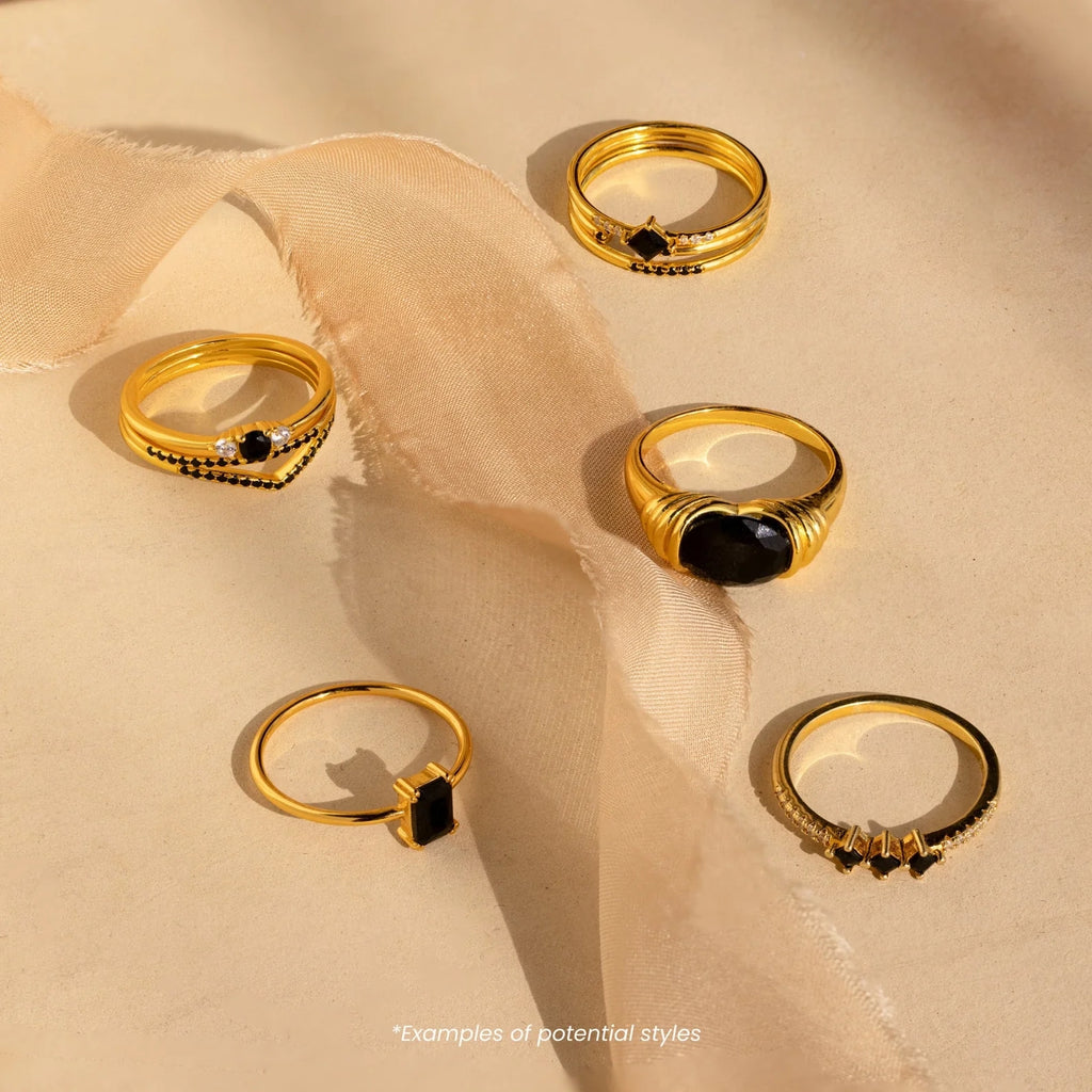 Mystery Ring Silver 18K Gold Plated