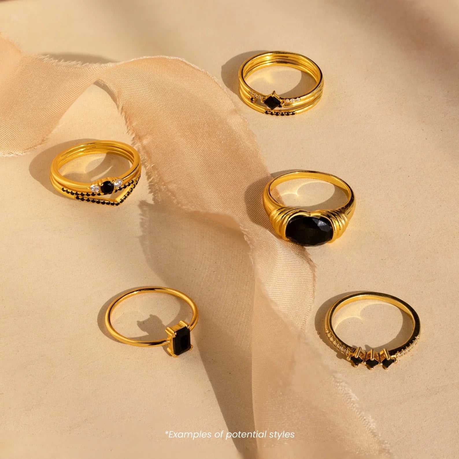 Mystery Ring Silver 18K Gold Plated