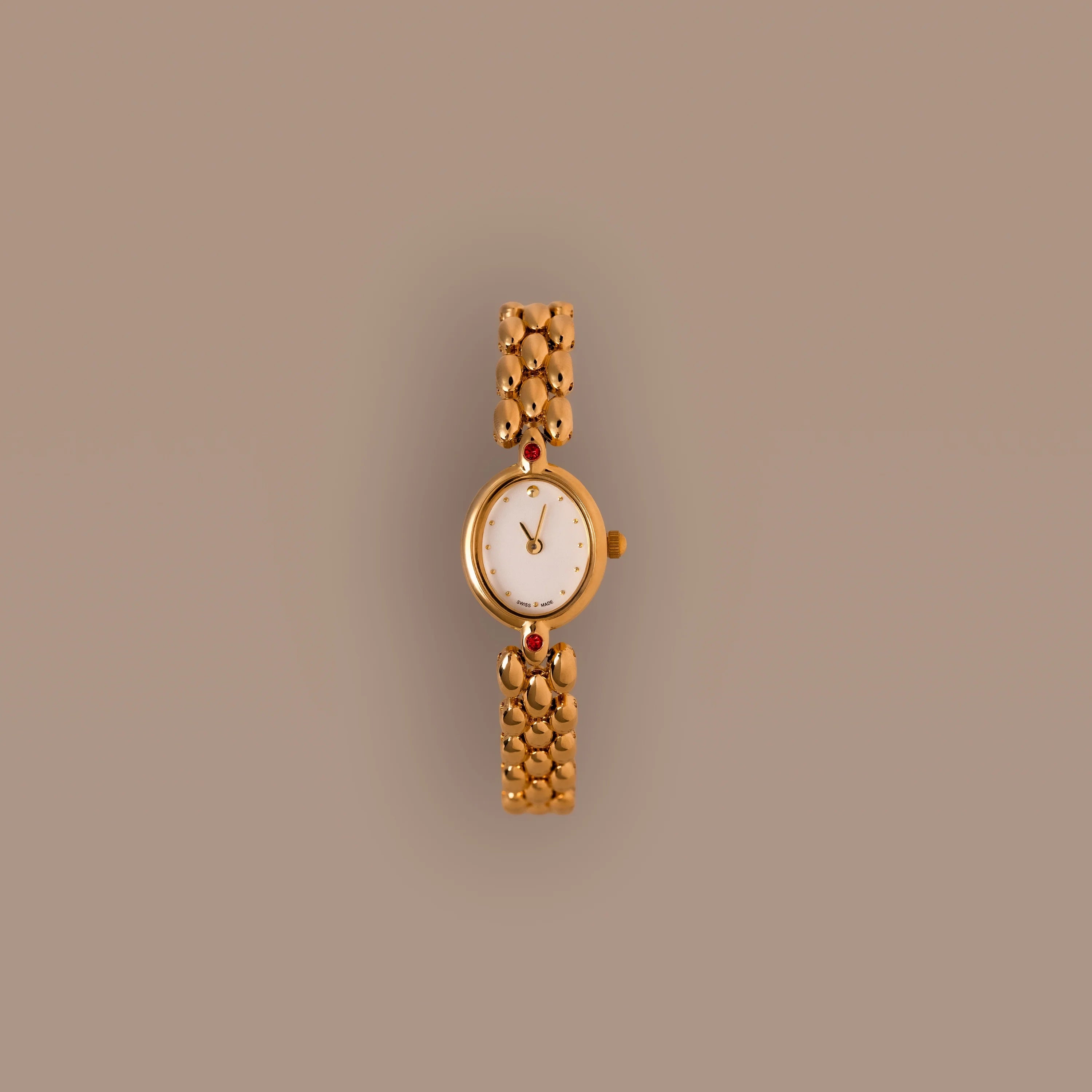 Cherry Blossom Timepiece Silver 18K Gold Plated
