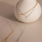 Dainty Hand Chain Bracelet Silver 18K Gold Plated