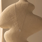 Teardrop Moonstone Necklace  Silver 18K Gold Plated