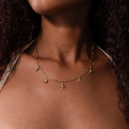 Seaside Charm Necklace Silver 18K Gold Plated