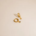 Emily Pave Star Huggies Silver 18K Gold Plated