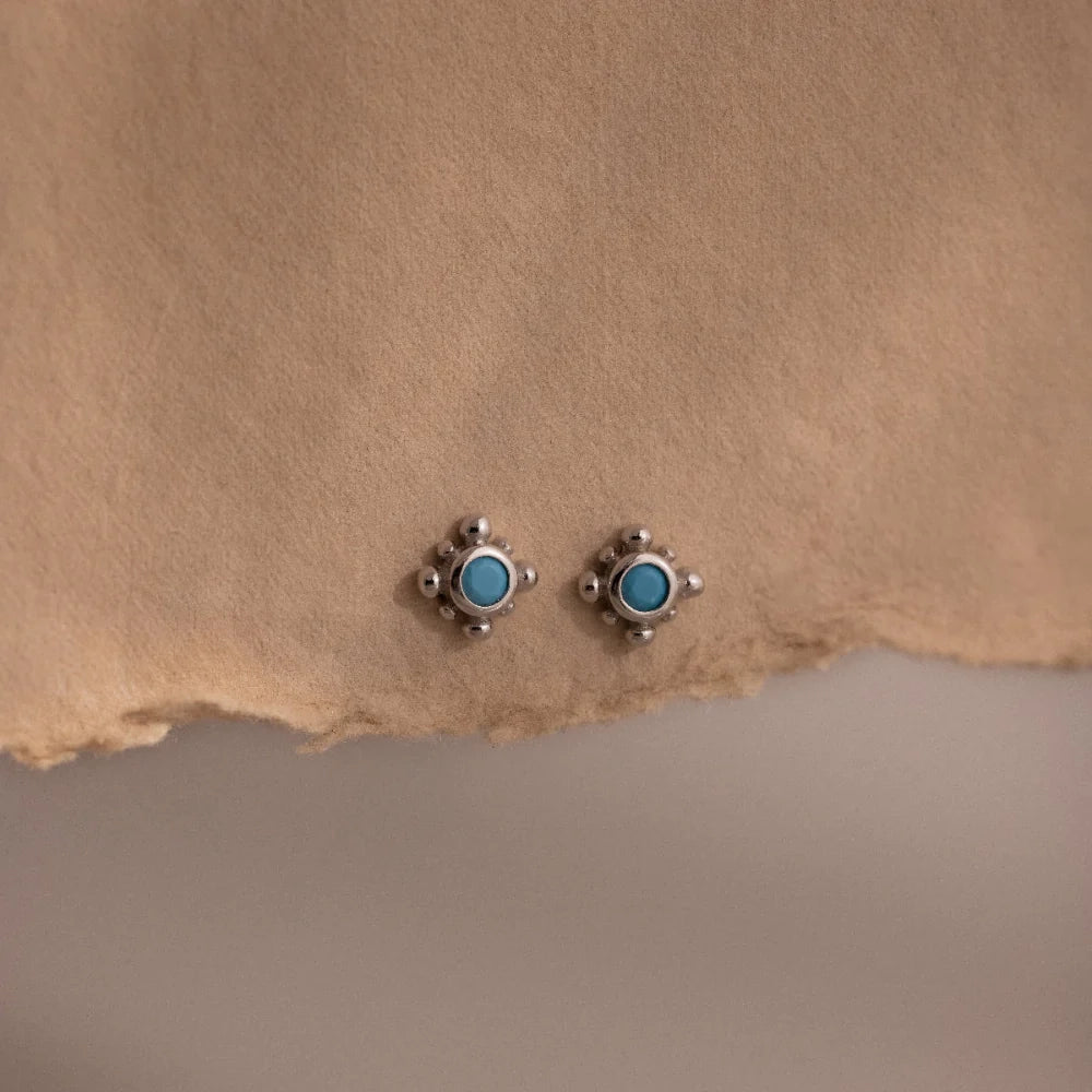 Mara Studs Silver 18K Gold Plated