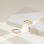 Dome Ring Silver 18K Gold Plated