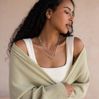 Paperclip Clasp Necklace Silver 18K Gold Plated