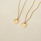 Spinner Pendant Necklace Silver 18K Gold Plated