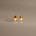 Baby Venus Flatback Studs Silver 18K Gold Plated