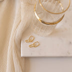 Amanda Link Earrings Silver 18K Gold Plated