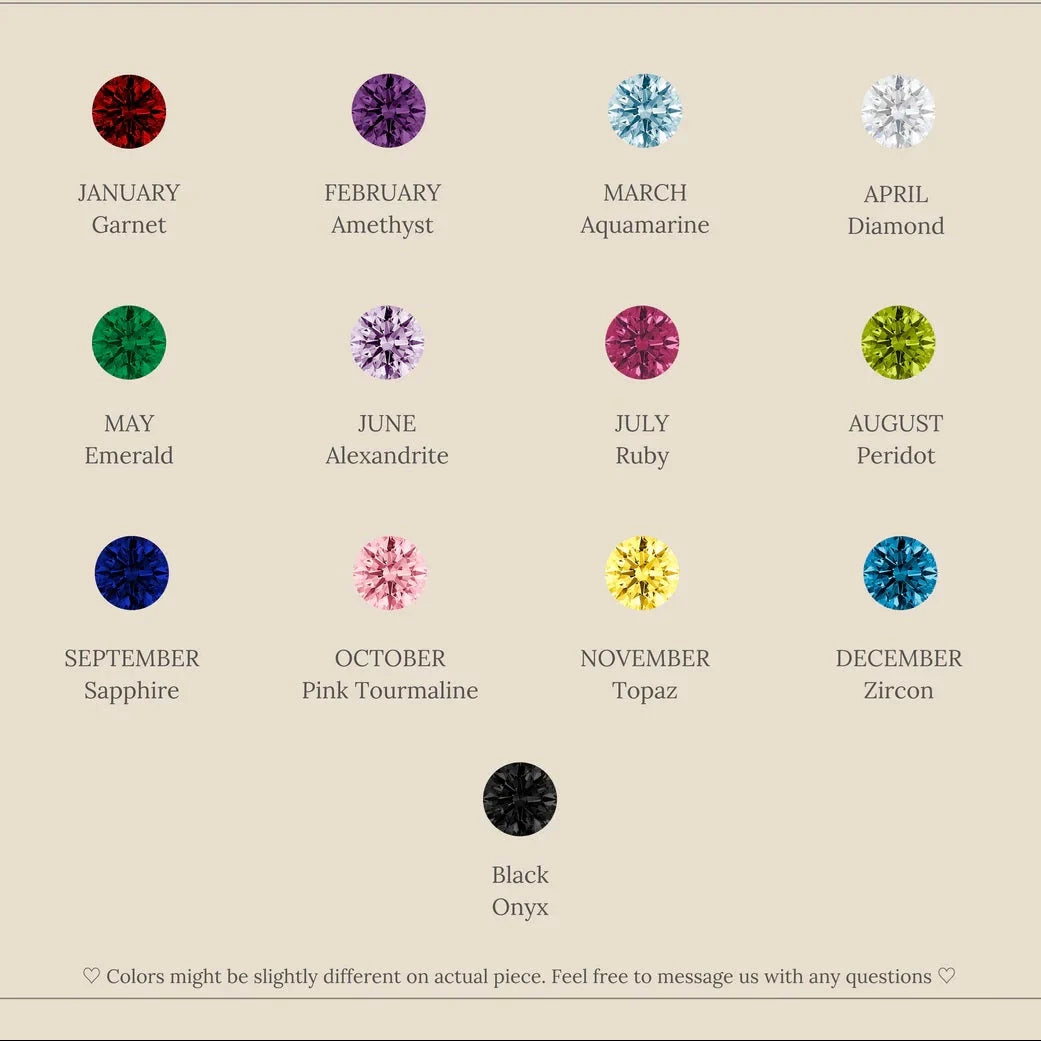 Serenity Duo Birthstone Studs