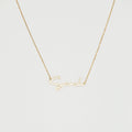 Summer Name Necklace Silver 18K Gold Plated