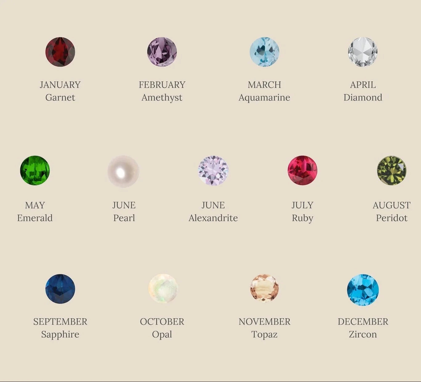 Bella Birthstone Stud Earrings