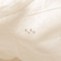 Diamond Ball Back Studs Silver 18K Gold Plated