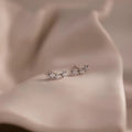 Stella Triple Star Studs Silver 18K Gold Plated