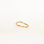 Dainty Wave Band Silver 18K Gold Plated