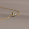 Marquise Amethyst & Pearl Bracelet Silver 18K Gold Plated
