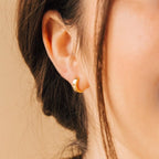 Meg Huggies  Silver 18K Gold Plated