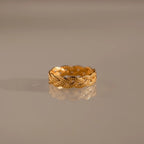 Woven Ring Silver 18K Gold Plated