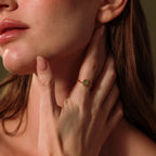 Open Sculpted Jade Ring Silver 18K Gold Plated