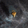 Dainty Shark Tooth Charm Silver 18K Gold Plated