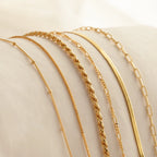 Essential Bracelet Chains Silver 18K Gold Plated