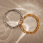 Eternal Link Bracelet  Silver 18K Gold Plated