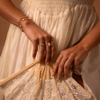 Mother of Pearl Signet Ring Silver 18K Gold Plated