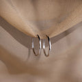 Classic Hoops Silver 18K Gold Plated