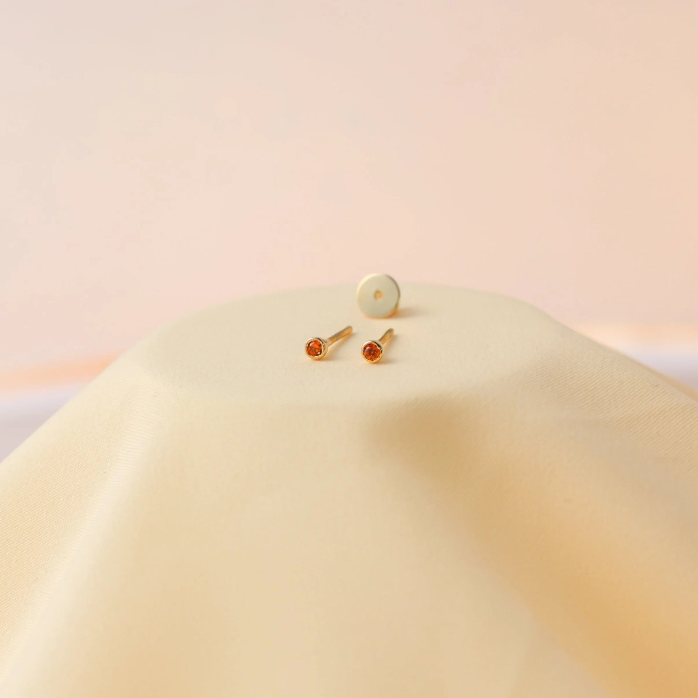 Personalized Birthstone Stud Earrings