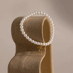 Bow Pearl Bracelet Silver 18K Gold Plated