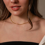 Bold Link Chain Necklace Silver 18K Gold Plated