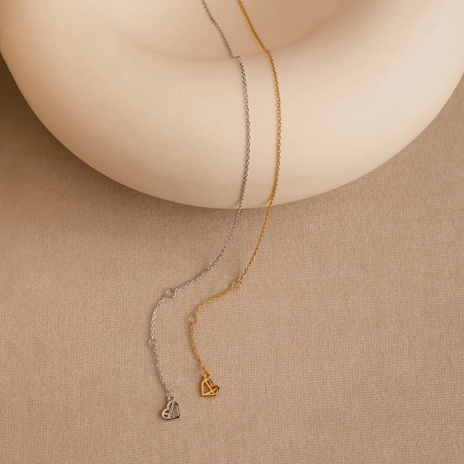 Micro Rolo Chain Anklet Silver 18K Gold Plated