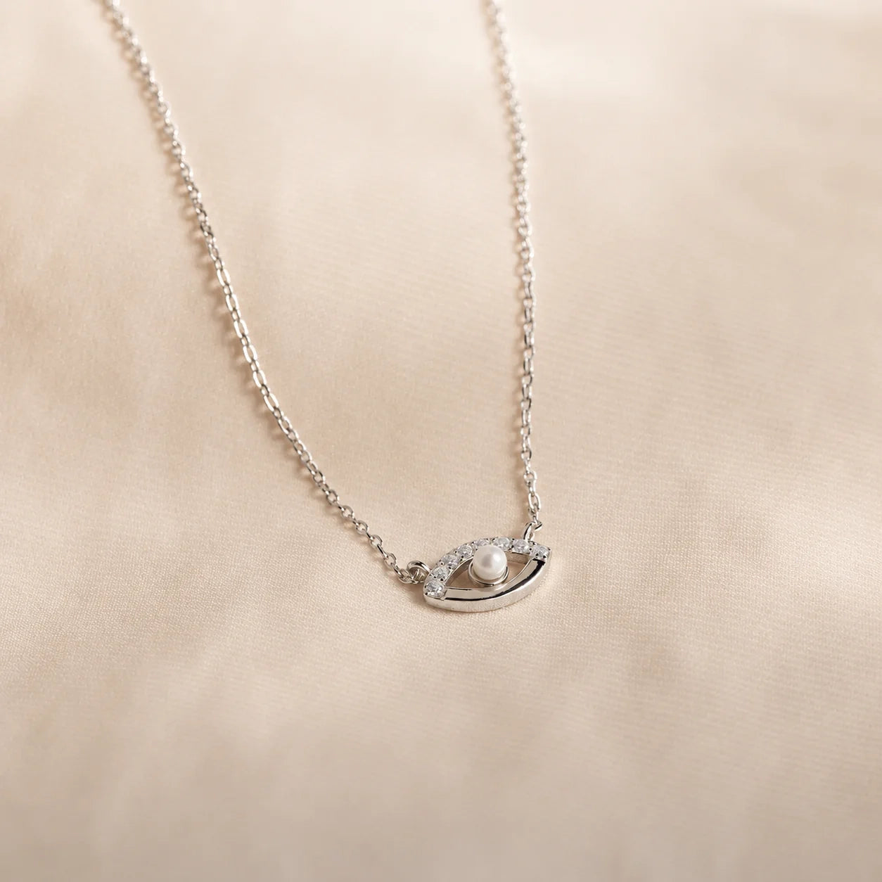 Guardian's Blessing: Evil Eye Diamond Necklace