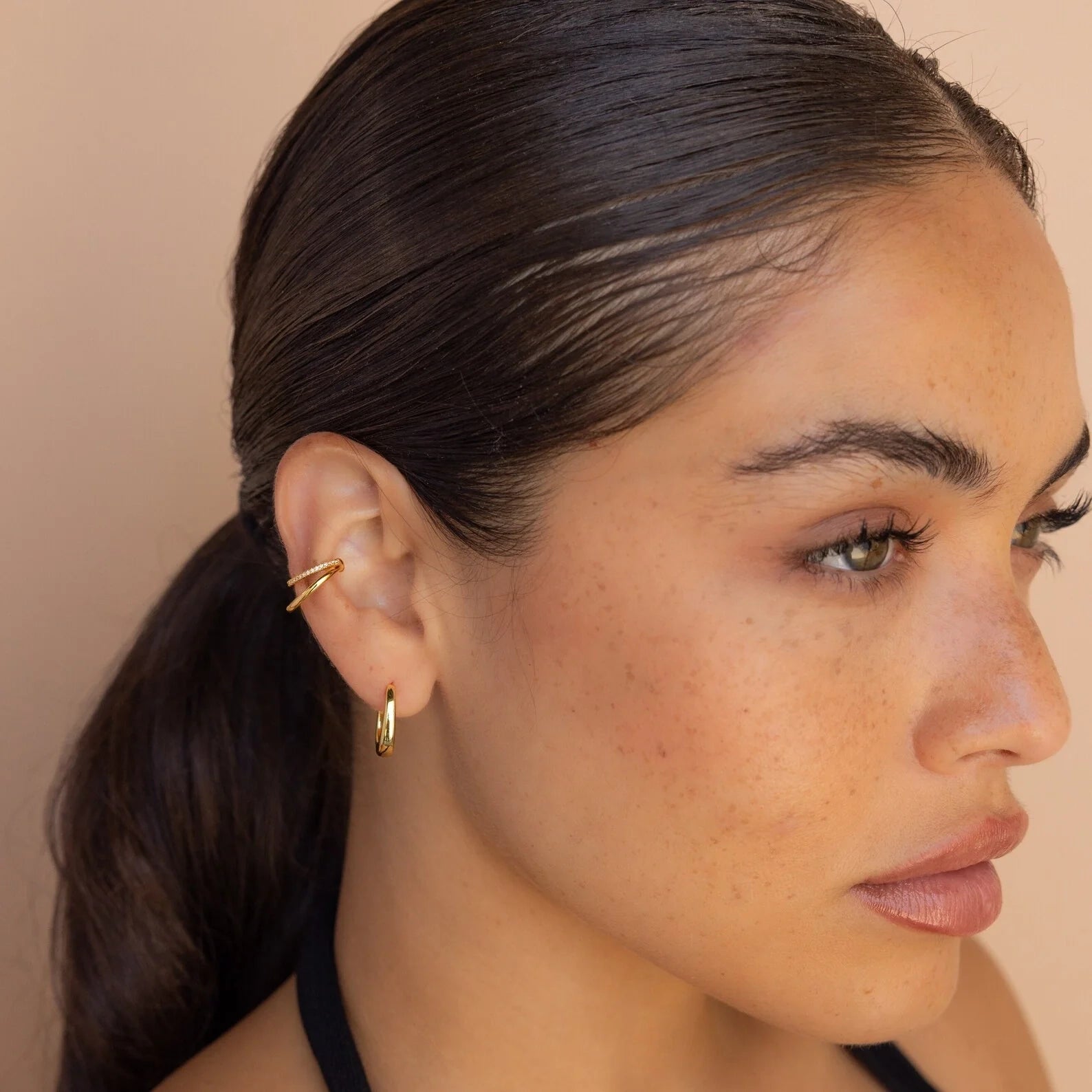 Lydia Duo Cuffs Silver 18K Gold Plated