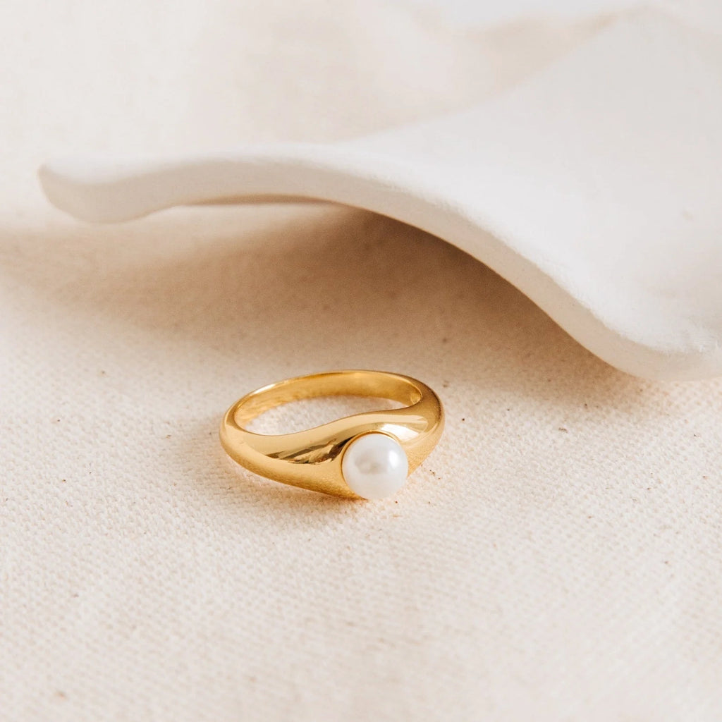 The Penelope Pearl Signet Ring