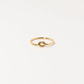 Knot Ring in 18K Gold Silver 18K Gold Plated