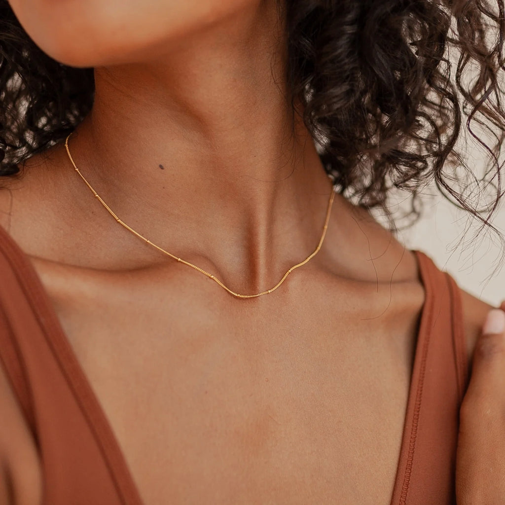 Satellite Necklace Silver 18K Gold Plated