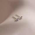 Hera Flower Studs Silver 18K Gold Plated