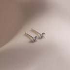 Hera Flower Studs Silver 18K Gold Plated