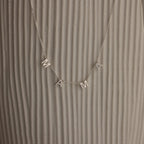 Alice Letter Name Necklace  Silver 18K Gold Plated