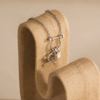 Viper Snake Charm Silver 18K Gold Plated