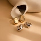 Bold Teardrop Studs Silver 18K Gold Plated