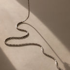 Bold Link Chain Necklace Silver 18K Gold Plated